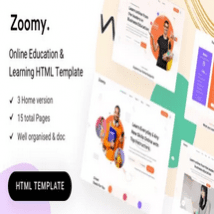 قالب HTML آموزشی Zoomy