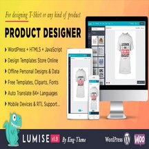 افزونه Lumise product designer tool برای ووکامرس