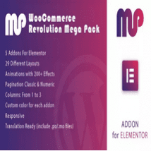 افزونه WooCommerce Revolution Mega Pack برای المنتور