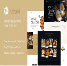 قالب HTML رستورانی Kababi
