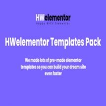 کیت تمپلیت المنتور HWelementor Templates Pack