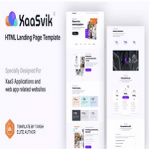 قالب HTML صفحه فرود XaaSvik