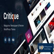 قالب نقد و بررسی و مجله Critique برای وردپرس