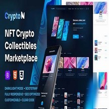 قالب HTML فروشگاه ان اف تی CryptoN