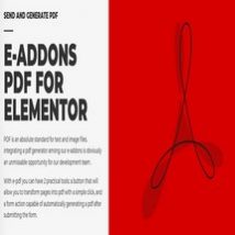 افزونه E-Addons PDF برای المنتور