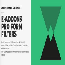 افزونه E-Addons PRO FORM FILTERS برای المنتور