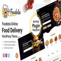 قالب سفارش و دلیوری غذای آنلاین Foodota برای وردپرس