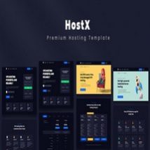 قالب خدمات هاستینگ و میزبانی HostX
