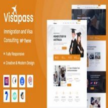 قالب خدمات مشاوره مهاجرت Visapass برای وردپرس