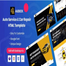 قالب HTML خدمات تعمیرات خودرو Audeck