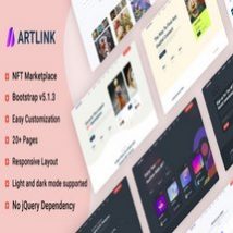 قالب Artlink اچ تی ام ال فروشگاه NFT
