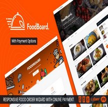 قالب HTML سفارش غذا FoodBoard