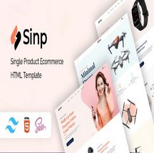 قالب HTML فروشگاه و معرفی محصول Sinp