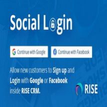 ادآن Social Login برای RISE CRM