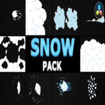 تمپلیت ۲D Cartoon Snow برای DaVinci Resolve