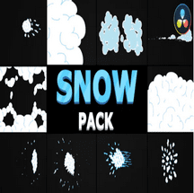 تمپلیت ۲D Cartoon Snow برای DaVinci Resolve