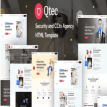 قالب HTML امنیت و دوربین مدار بسته Qtec