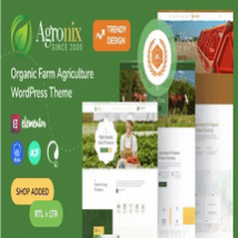 قالب کشاورزی و محصولات ارگانیک Agronix برای وردپرس