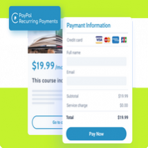 ادآن PayPal Recurring Payments برای جت فرم بیلدر