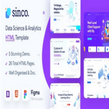 قالب HTML تحلیل داده Sinco