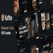 قالب HTML سایت رستوران Kaffen