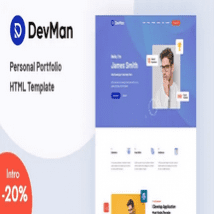 قالب HTML نمونه کار شخصی Devman