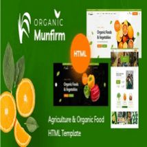 قالب HTML محصولات ارگانیک Munfirm