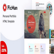 قالب HTML نمونه کار شخصی PicMan