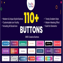 افزونه BWD creative buttons برای المنتور