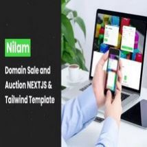قالب Nilam خرید و فروش دامنه React, Nextjs, TypeScript و Tailwind
