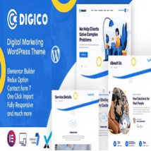 قالب شرکتی و خدمات مشاوره Digico برای وردپرس