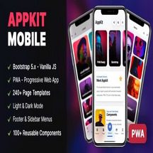 دانلود قالب AppKit Mobile