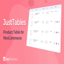 افزونه JustTables Pro برای ووکامرس: نمایش حرفه‌ای محصولات در قالب جدول‌های سفارشی