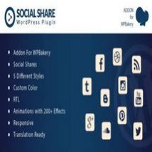 ادآن Social Share برای صفحه ساز دابلیو پی بیکری