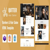 قالب HTML آرایشگاه و سالن زیبایی Qutter