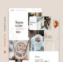 قالب HTML کافه و رستوران Cafert