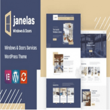 قالب خدمات درب و پنجره Janelas برای وردپرس