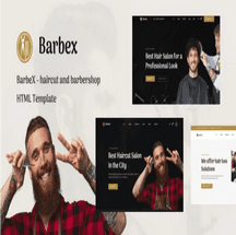 قالب HTML سالن آرایشگاه BarbeX