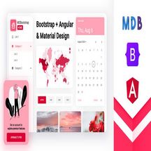 قالب و کیت رابط کاربری MDB Angular PRO