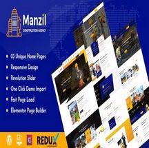 دانلود قالب ساخت و ساز Manzil برای وردپرس