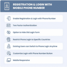 افزونه WooCommerce Registration & Login with Mobile Phone Number