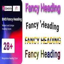 افزونه BWD Fancy Heading؛ ساخت عناوین جذاب و حرفه‌ای در المنتور