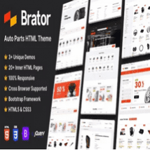 قالب HTML قطعات و لوازم خودرو Brator