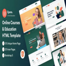 قالب HTML5 آموزش و دوره آنلاین Epora