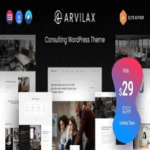 قالب شرکتی Arvilax برای وردپرس