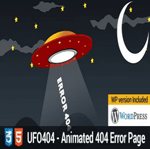 دانلود قالب UFO 404 صفحه پیدا نشد و نات فاند
