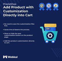 ماژول Add Product with Customization Directly into Cart برای پرستاشاپ