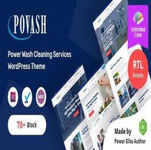 قالب خدمات کارواش خودرو Povash برای وردپرس + RTL