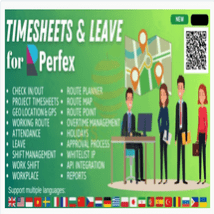 ماژول Timesheets and Leave Management برای پرفکس