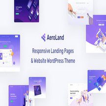 قالب صفحه فرود AeroLand برای وردپرس